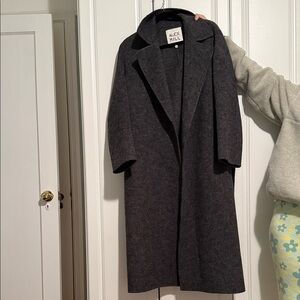 Alex Mill Wool&Alpaca Dark Gray Wool Overcoat